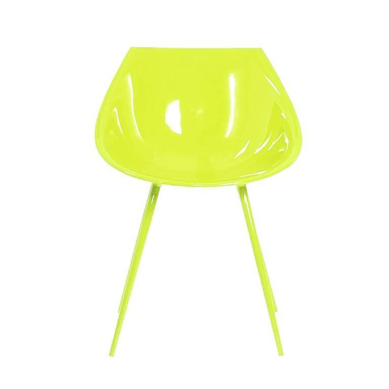 Brand New Acid Green Driade Lago Armchair by Philippe Starck, Italy For Sale