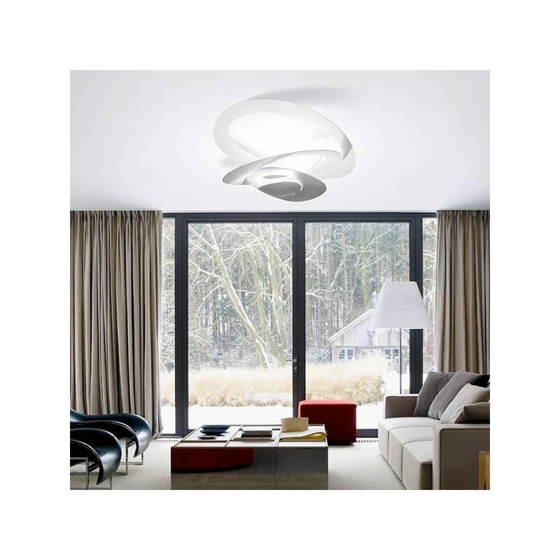 Aluminum Gold Led Pirce Ceiling Light by G.M. Scutella for Artemide, Italy For Sale