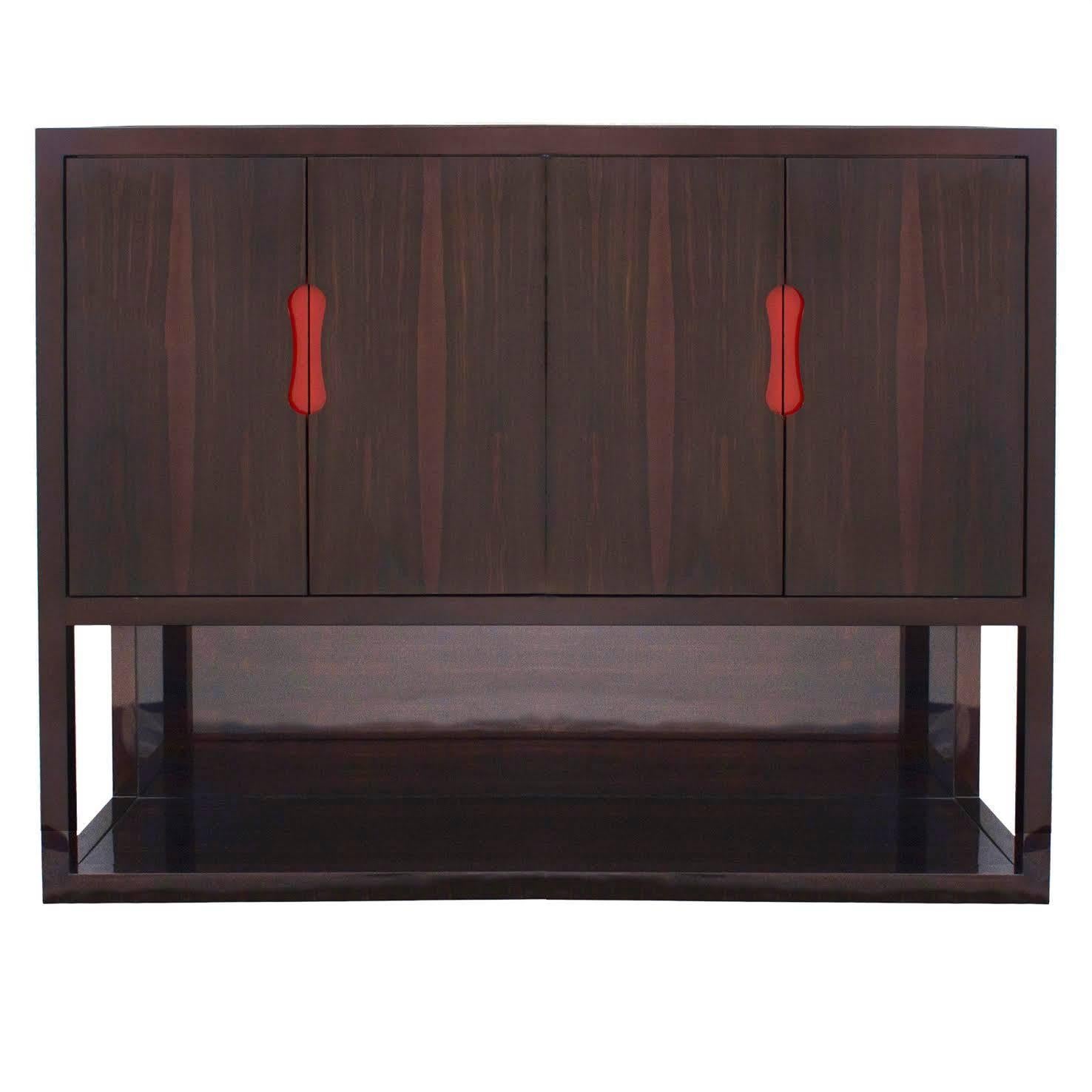 Macassar Ebony Luth Cabinet by Christian Liaigre, France For Sale