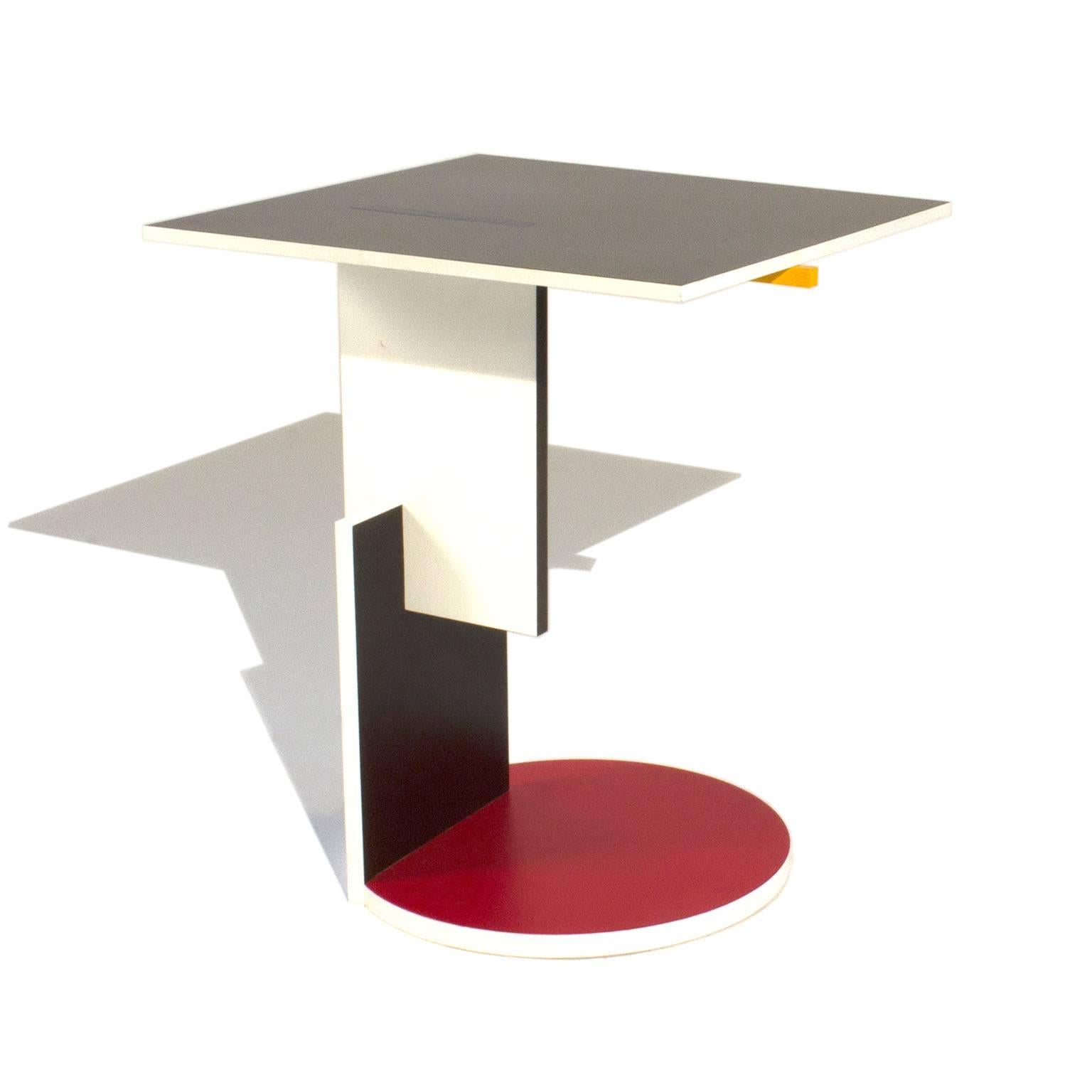 Schroeder One Low Table by Gerrit Rietveld for Cassina, Italy In Good Condition For Sale In Brooklyn, NY