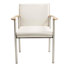 White Leather Wilkhahn Versal 251 Four Conference Armchair