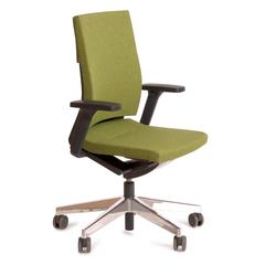 Green Fabric and Chrome Neos 181/71 Task Armchair, Wiege for Wilkhahn, Germamy