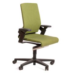 Green Fabric on 174/7 Task Armchair by Wiege for Wilkhahn, Germany