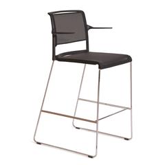 Black Aline 230/6 Counter Stool High Chair by Storiko for Wilkhahn, Germany