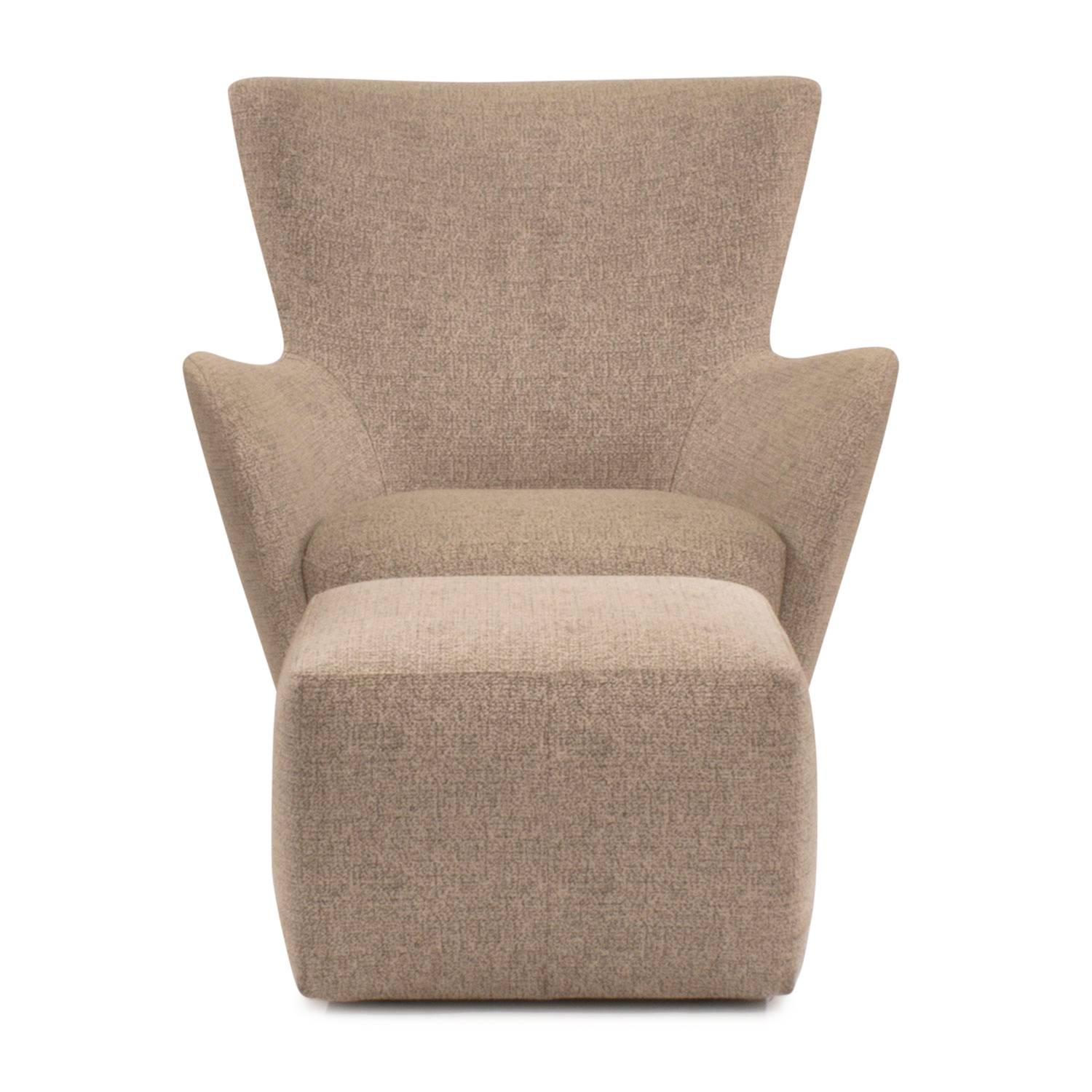 Italian Mandrague Armchair and Pouf by Ferruccio Laviani for Molteni, Italy For Sale