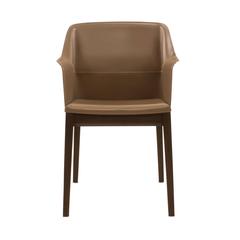 Leather and Oak Tivan Dining Armchair by Arik Levy for Molteni, Italy