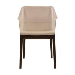 White Leather Tivan Dining Armchair by Arik Levy for Molteni, Italy