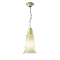 Retro Yellow Handblown Glass Anni Trenta Suspension Pendant Light by Venini, Italy