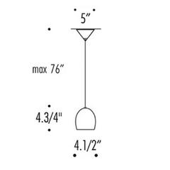 Orange and Nickel Golf ST Suspension Light Pendant by Toso & Massari for Leucos