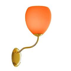 Orange and Gold Golf P2 Sconce Wall Light by Toso & Massari for Leucos, Italy