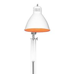 White and Orange Arki Tek 185 Table Lamp by Luxit for Leucos, Italy