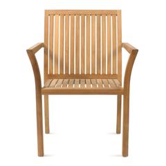 Teak Wood Puriz 55 Outdoor Dining Armchairs by Royal Botania, Belgium