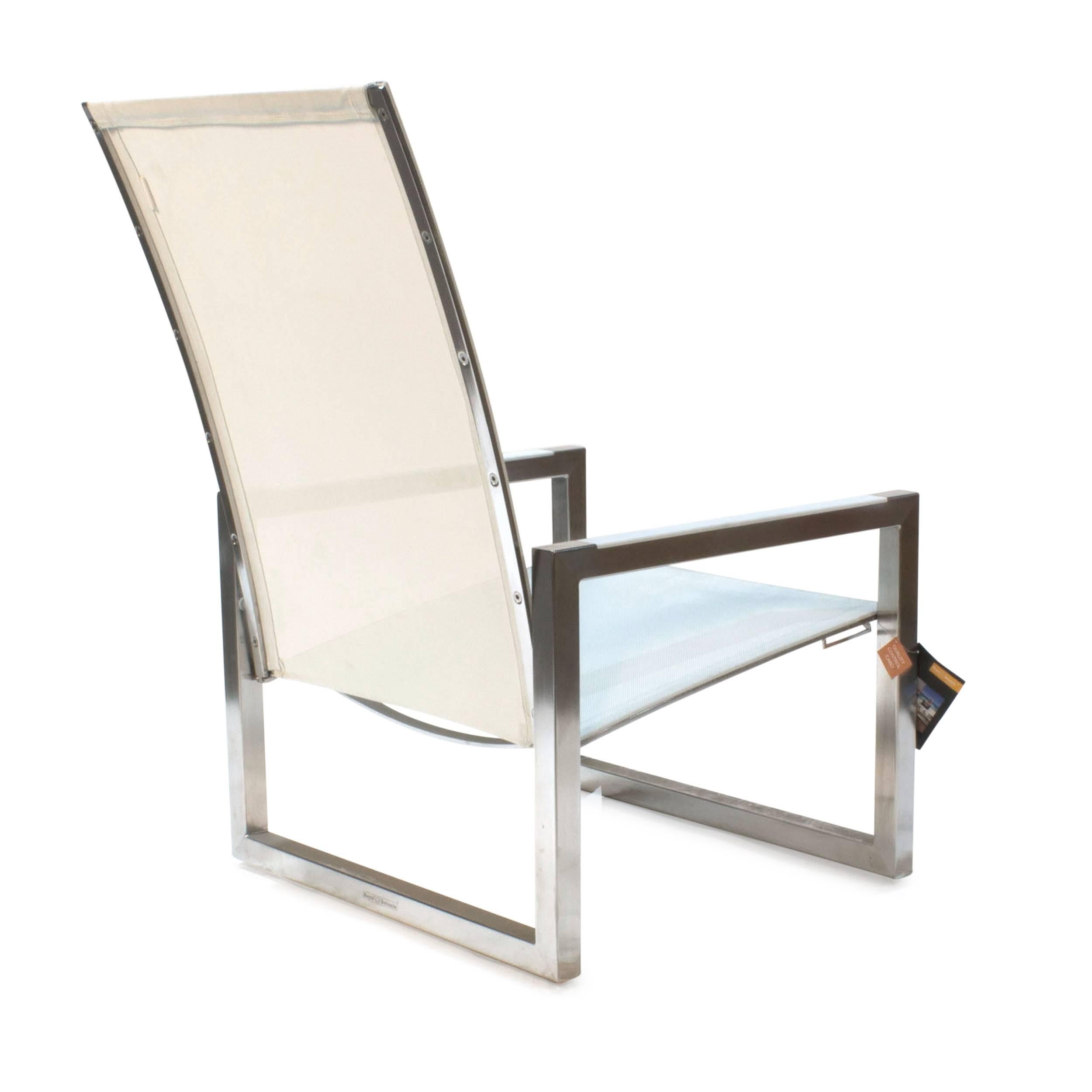 Belgian White Ninix 60 Outdoor Dining Lounge Armchair by Royal Botania, Belgium For Sale