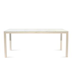 White Frosted Glass Taboela 210 Outdoor Dining Table by Royal Botania