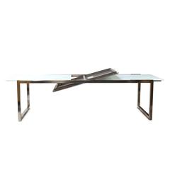 Glass Top Ninix 360 Outdoor Extending Dining Table by Royal Botania