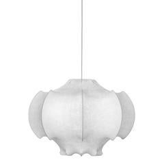 Retro White Viscontea Suspension Pendant Light by Achille & Pier Castiglioni for Flos