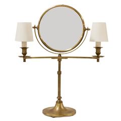 Bronze Adjustable Vanity Mirror Table Lamp by William Lipton Lighting, France