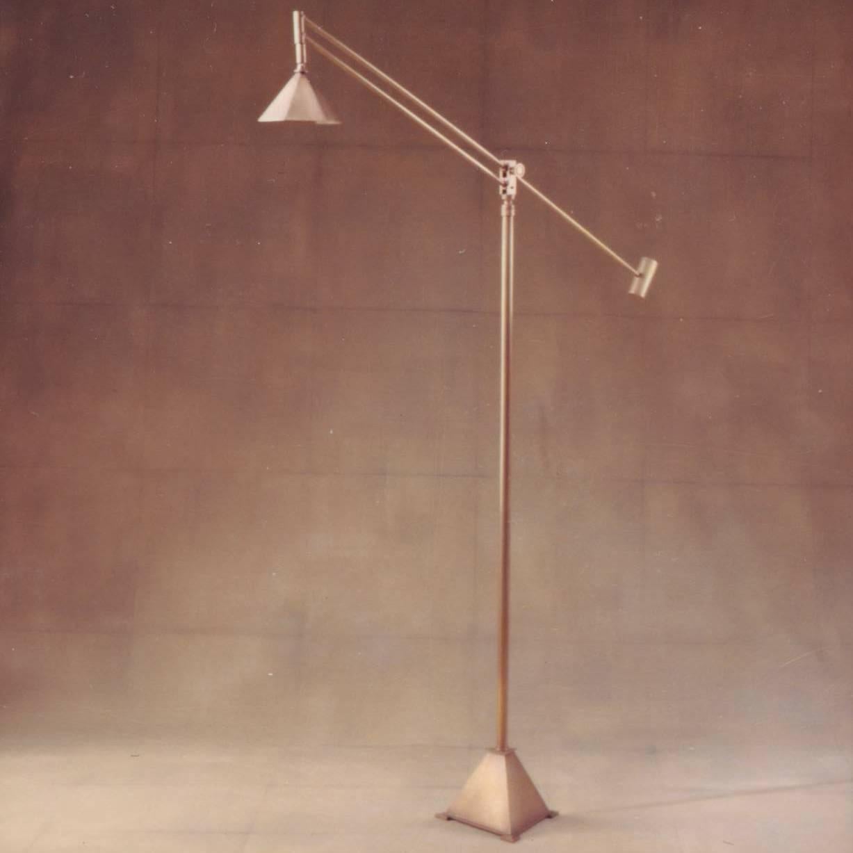 Contemporary Bronze Adjustable Architect Floor Lamp by William Lipton Lighting, France For Sale