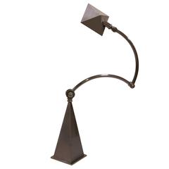 Nickel Finish Adjustable Gazelle Table Lamp by William Lipton Lighting, France
