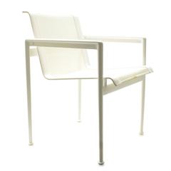 White Richard Schultz 1966 Outdoor Patio Dining Armchair for Knoll, USA