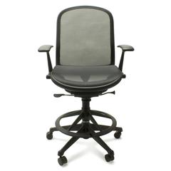 Black Don Chadwick Adjustable High Office Swivel Task Work Chair for Knoll, USA