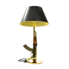 Modern Gold Gun Table Lamp by Philippe Starck for Flos, Italy