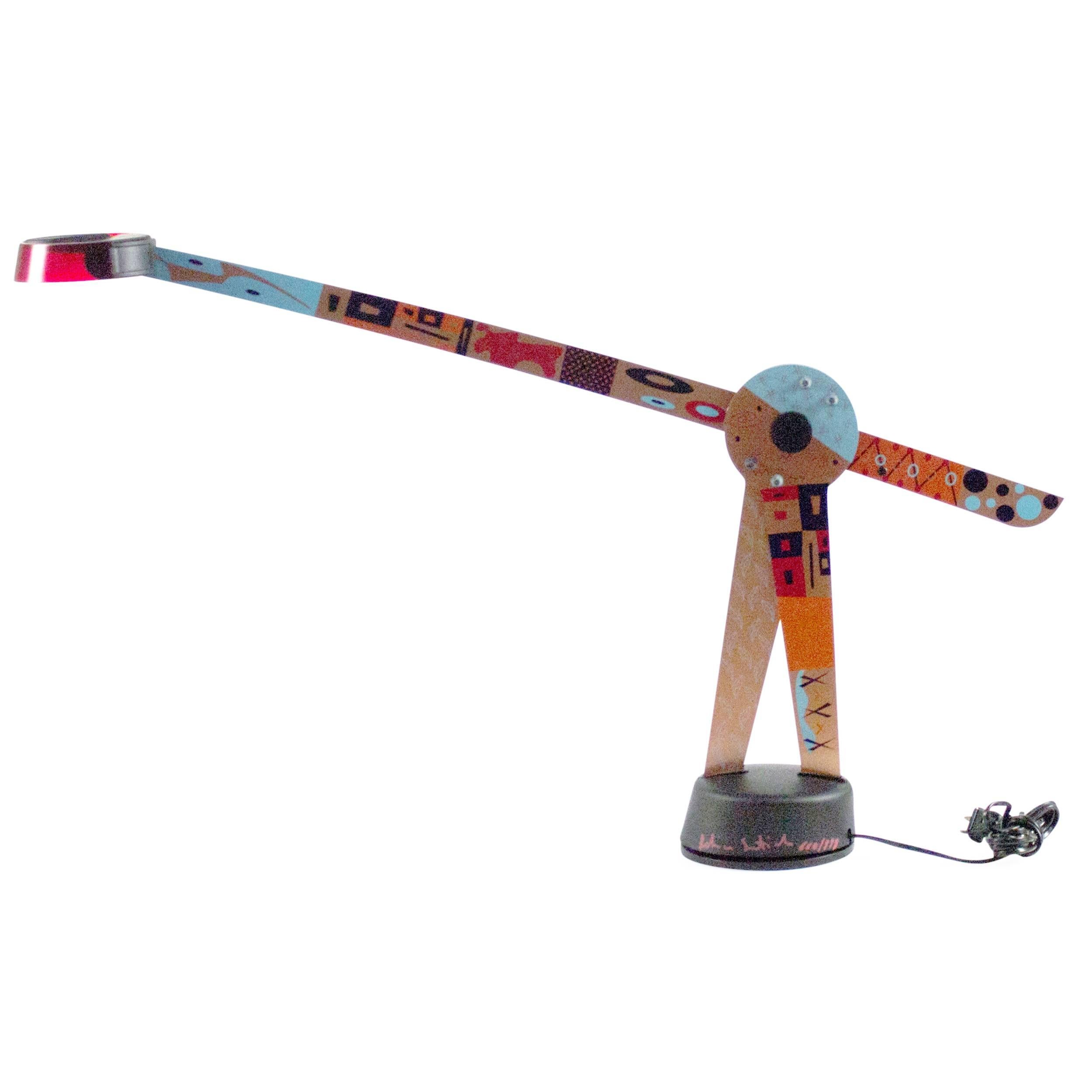 Rare vintage modern Italian table lamp designed, signed and numbered by Afra and Tobia Scarpa.