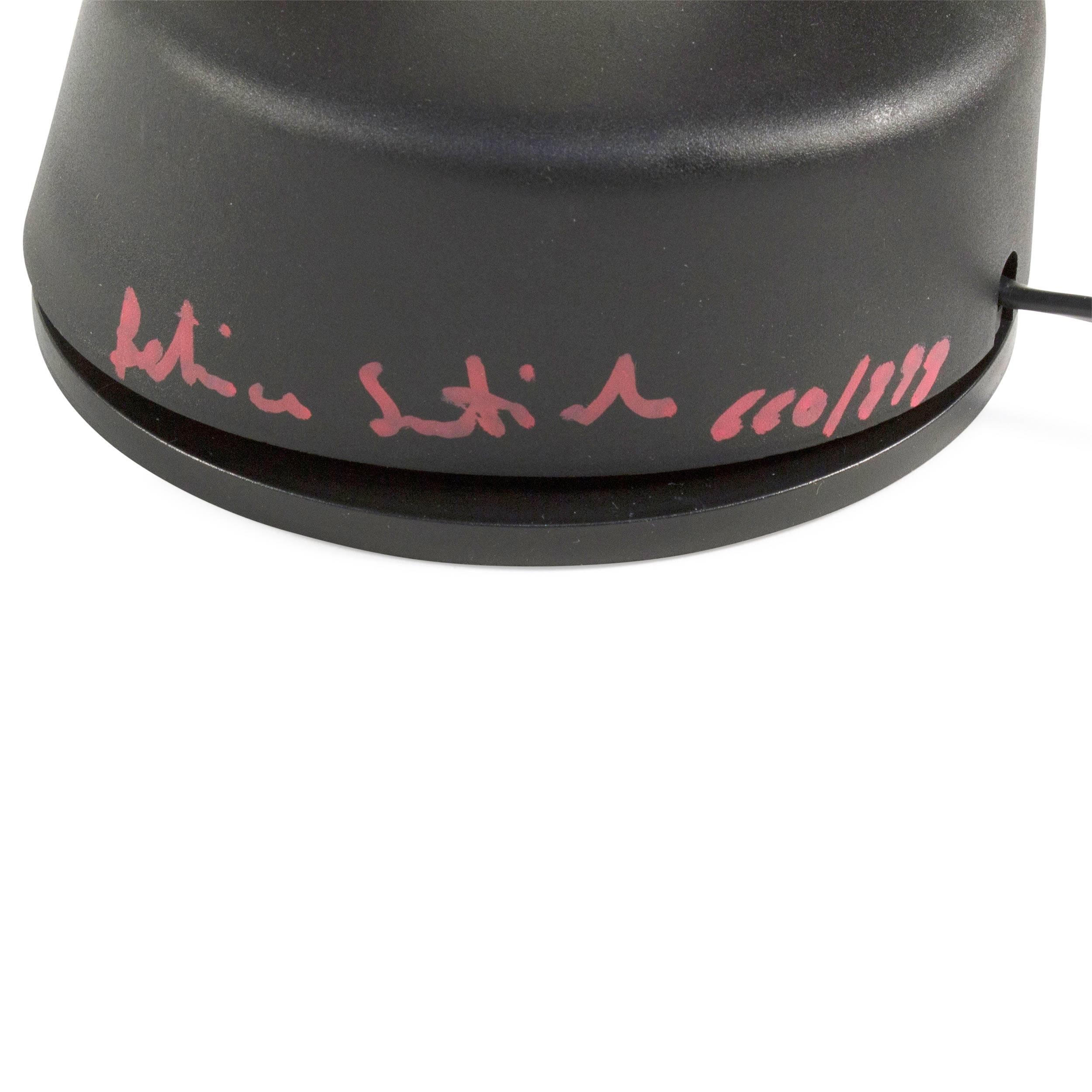 Metal Limited Edition Red Pierrot Table Lamp by Afra & Tobia Scarpa for Flos, Italy For Sale