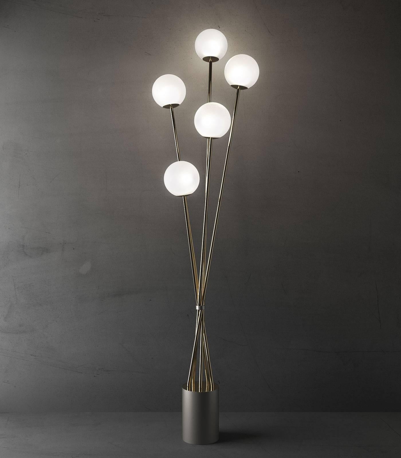 Contemporary Adjustable Tea Floor Lamp by Italamp Studio, Italy For Sale