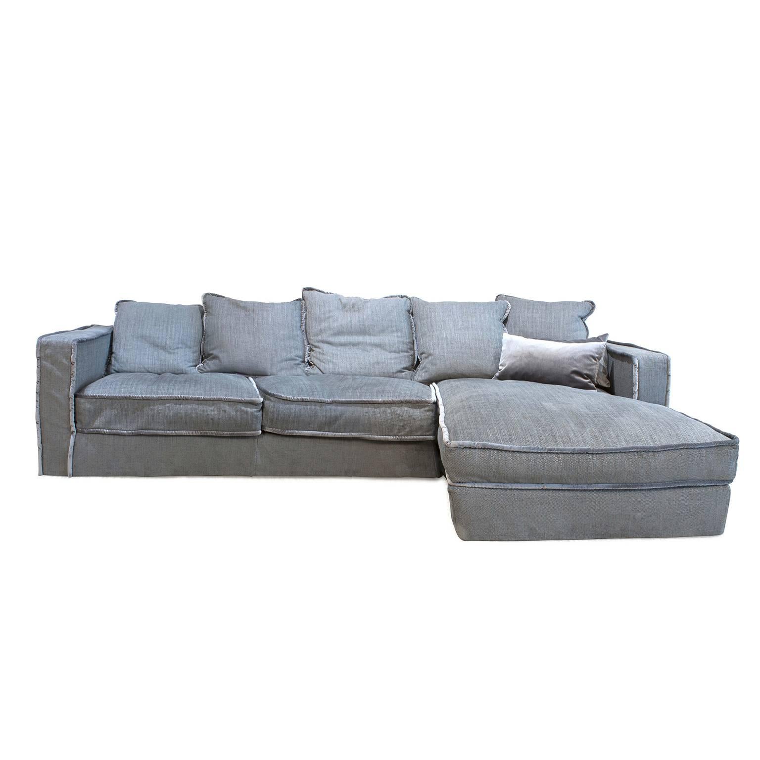 Pillopipe Sofa with Chaise by Paola Navone for Casamilano, Italy For Sale