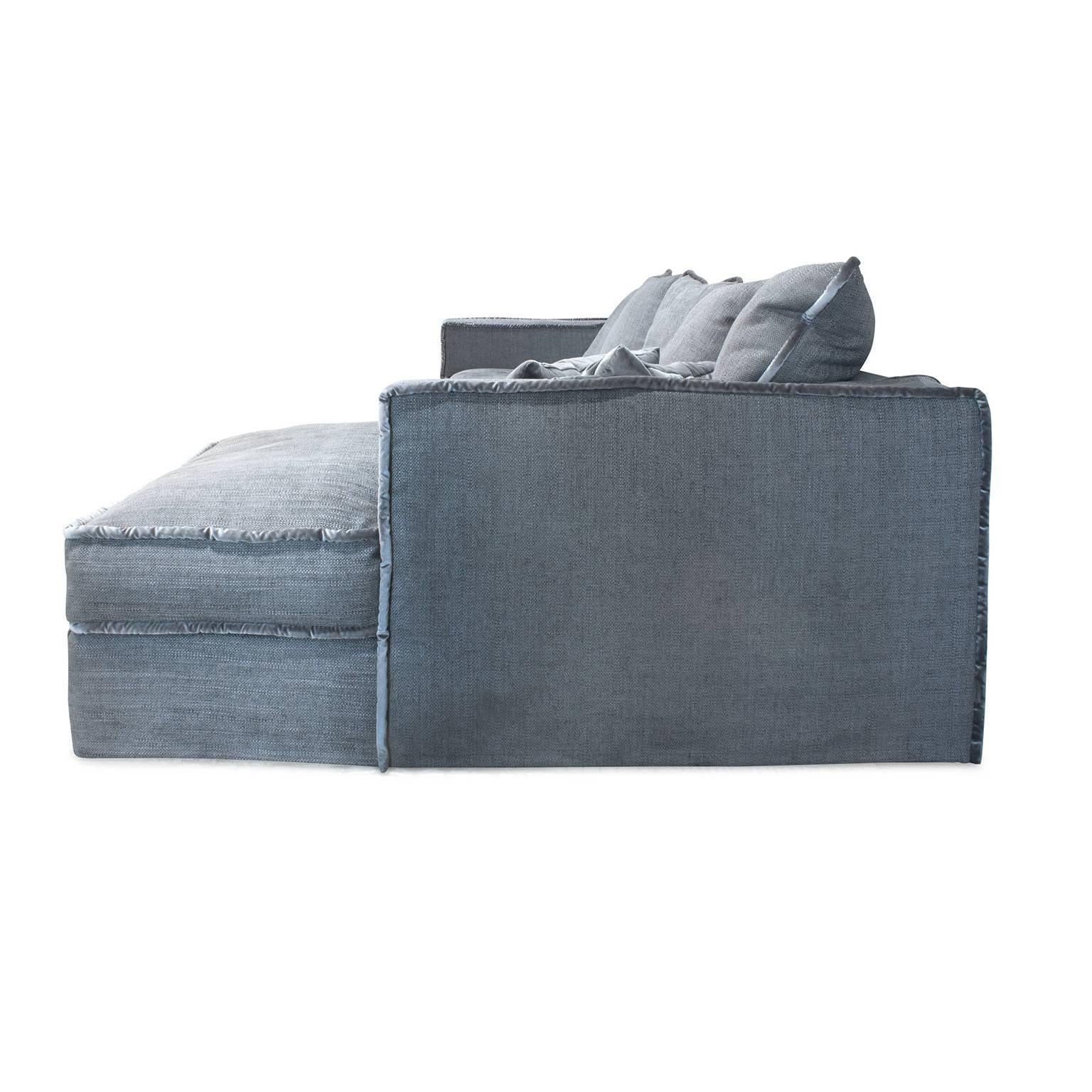 Pillopipe Sofa with Chaise by Paola Navone for Casamilano, Italy In Good Condition For Sale In Brooklyn, NY