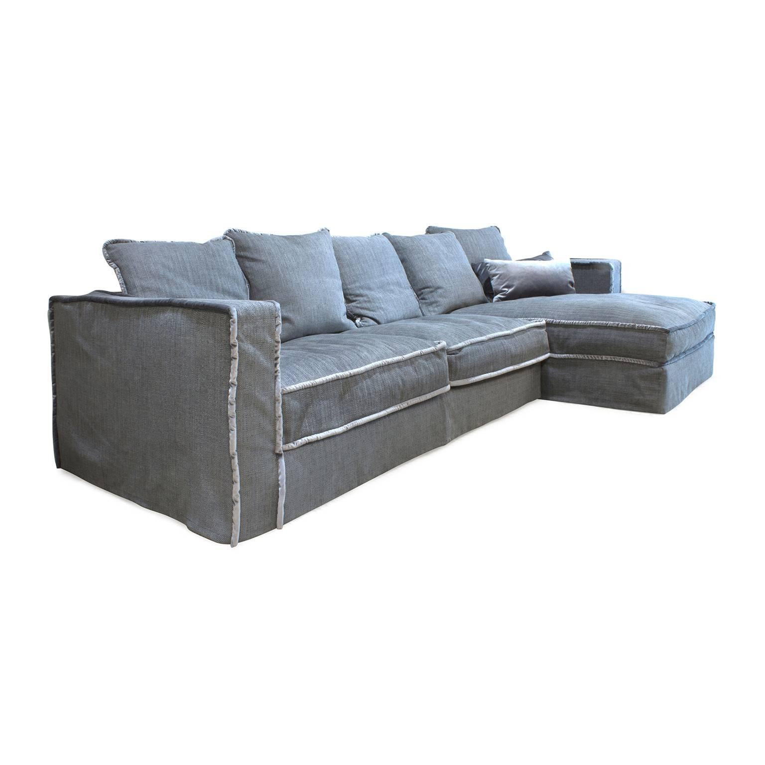 Contemporary Pillopipe Sofa with Chaise by Paola Navone for Casamilano, Italy For Sale