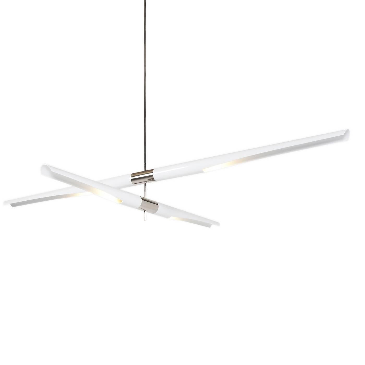 Hennen Cross Suspension Pendant Light by David Weeks, USA For Sale