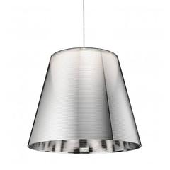 Silver KTribe S2 Suspension Light by Philippe Starck for Flos, Italy Modern
