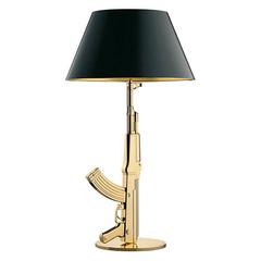 Modern Gold Gun Table Lamp by Philippe Starck for Flos, Italy