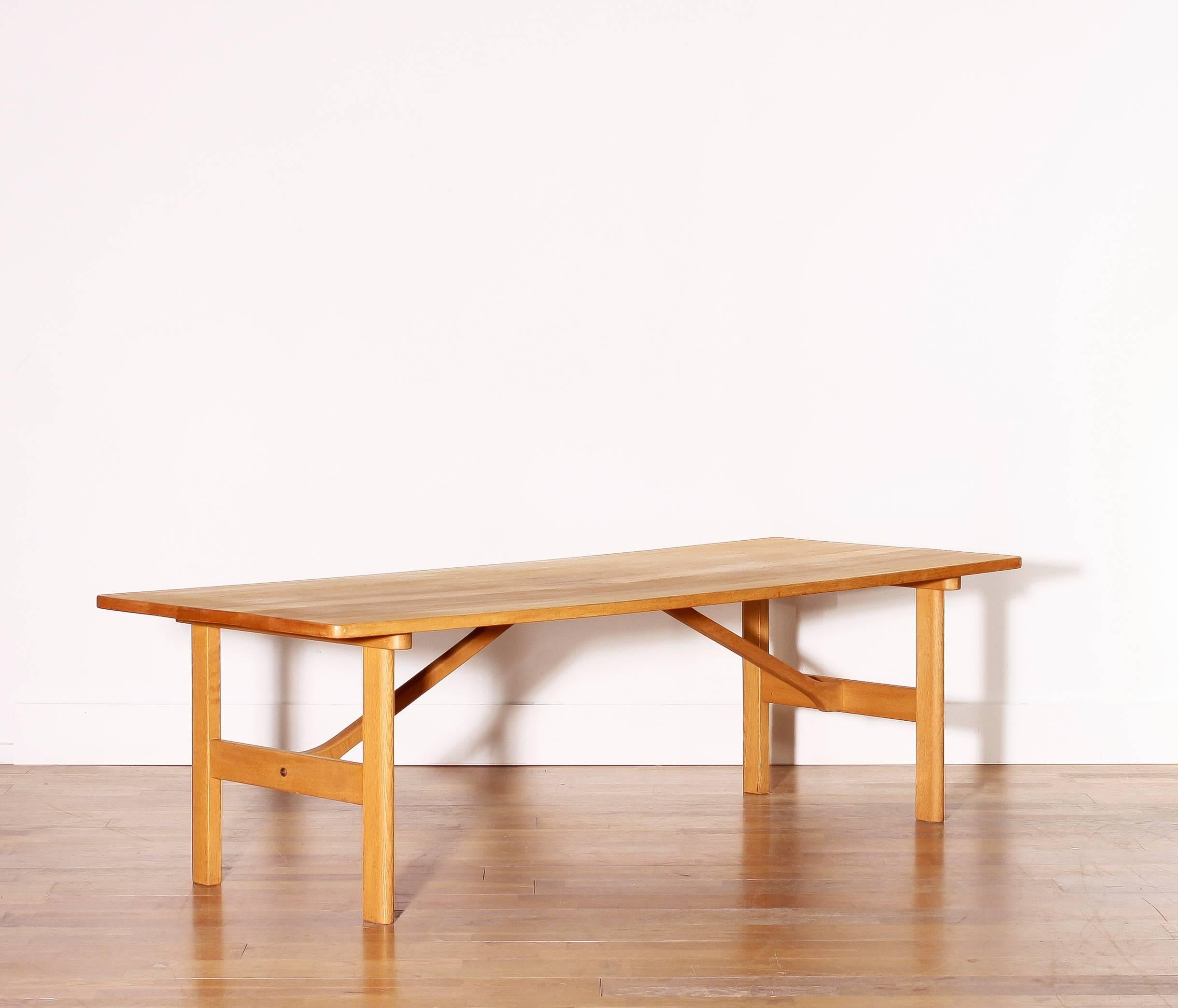 Swedish 1950s by Børge Mogensen for Fredericia, Oak Coffee Table