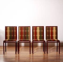 Set of Four Dining Room Chairs by Pierre Vandel, Paris
