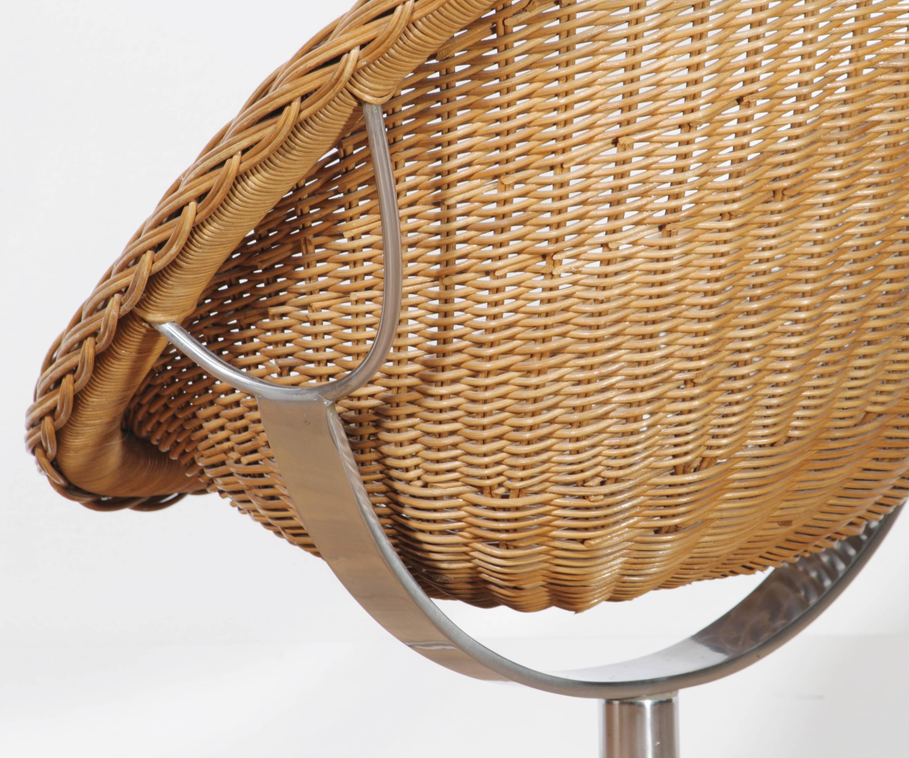 1950s, Rattan Chair by Dirk Van Sliedrecht 2