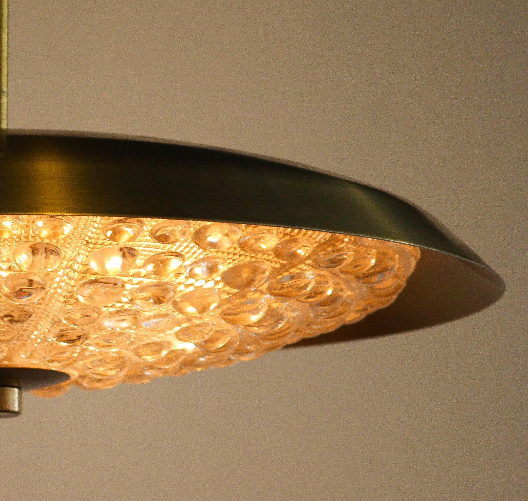 Mid-20th Century 1960s, Pendant Light by Carl Fagerlund for Orrefors, Sweden