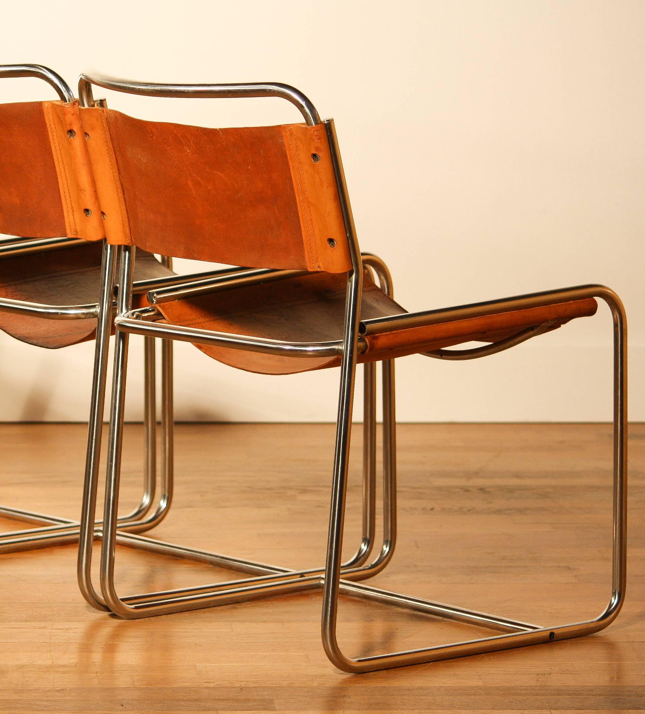  1970s Set of Four Dining Chairs by Paul Ibens & Clair Bataille for 't Spectrum 3