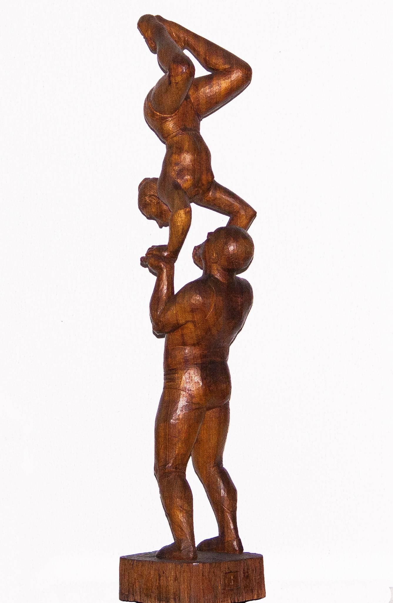 Mid-20th Century 1950s, Sculpture 'The Acrobats' by Cor van Kralingen