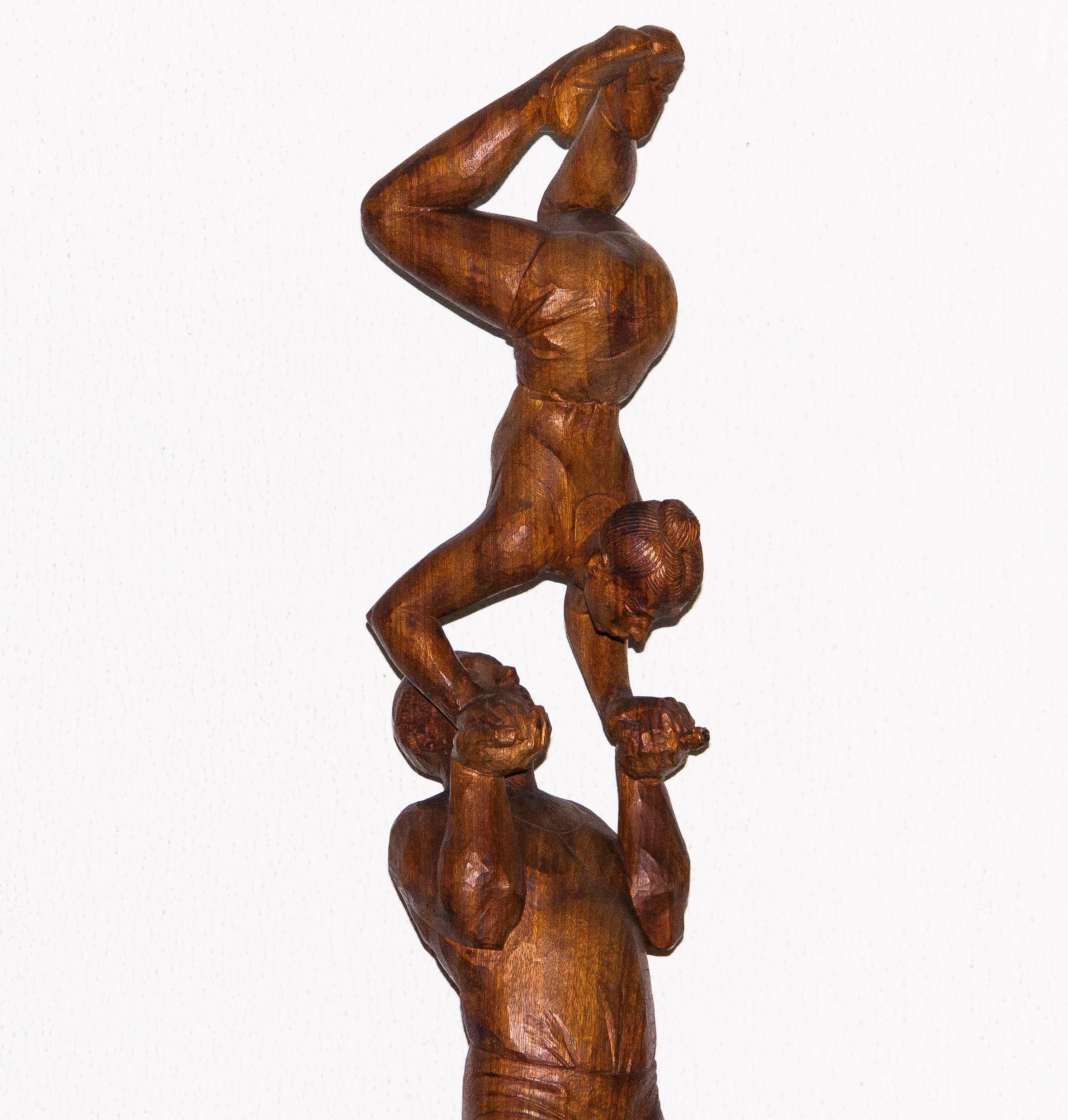 1950s, Sculpture 'The Acrobats' by Cor van Kralingen 4