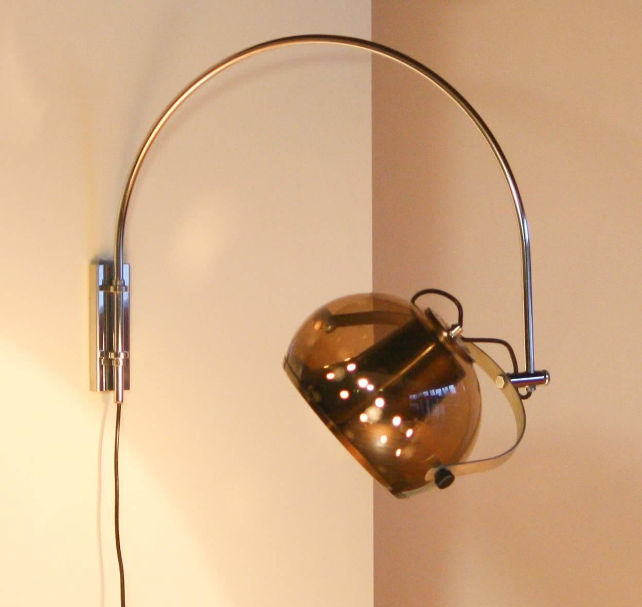 Dutch 1970s, Beautiful Bow Lamp by Dijkstra