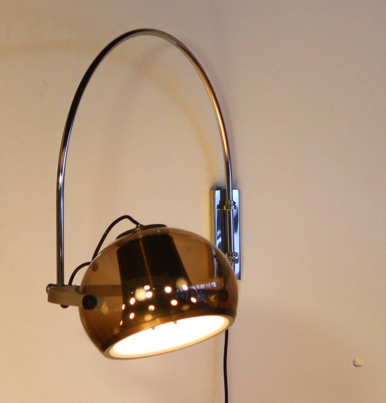 1970s, Beautiful Bow Lamp by Dijkstra In Excellent Condition In Silvolde, Gelderland