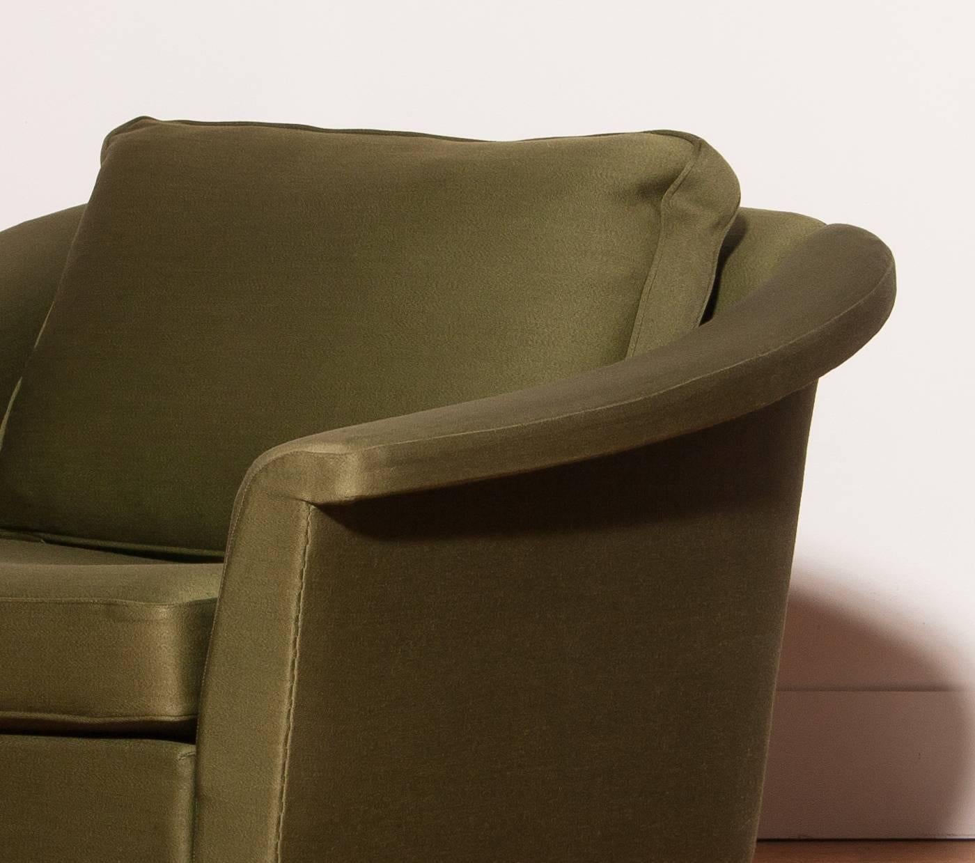 Mid-20th Century 1960s, Green Lounge Chair by Folke Ohlsson for DUX.