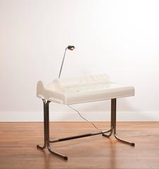 1970s, a White Desk 'Oryx' by Vittorio Parigi & Nani Prina For Molteni Italy