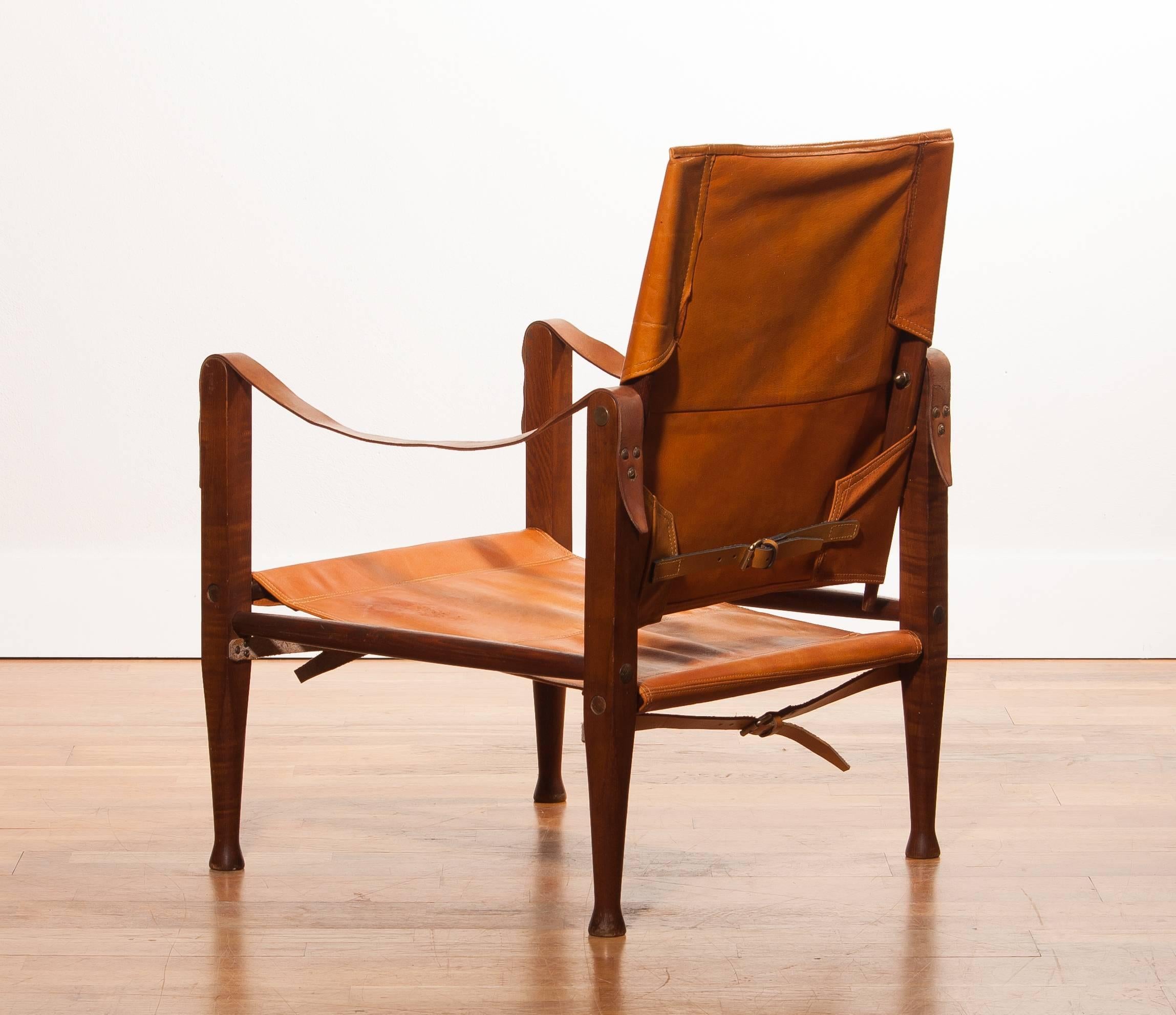 1930s, Kaare Klint Safari Chair for Rud, Rasmussen 1