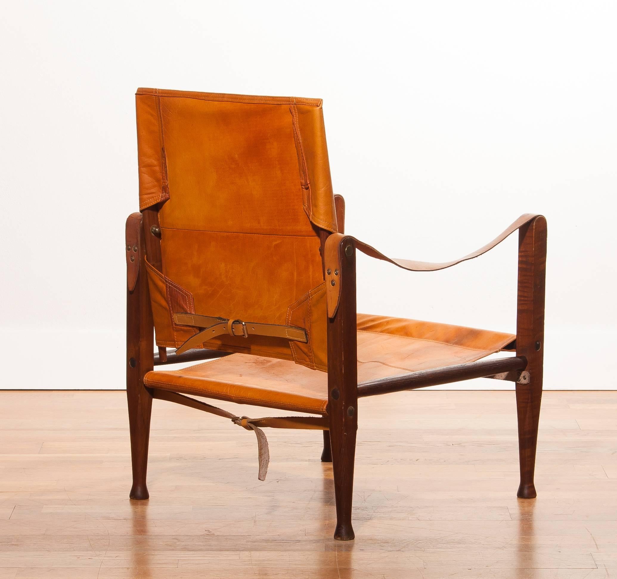Mid-20th Century 1930s, a Pair of Kaare Klint Safari Chairs for Rud, Rasmussen