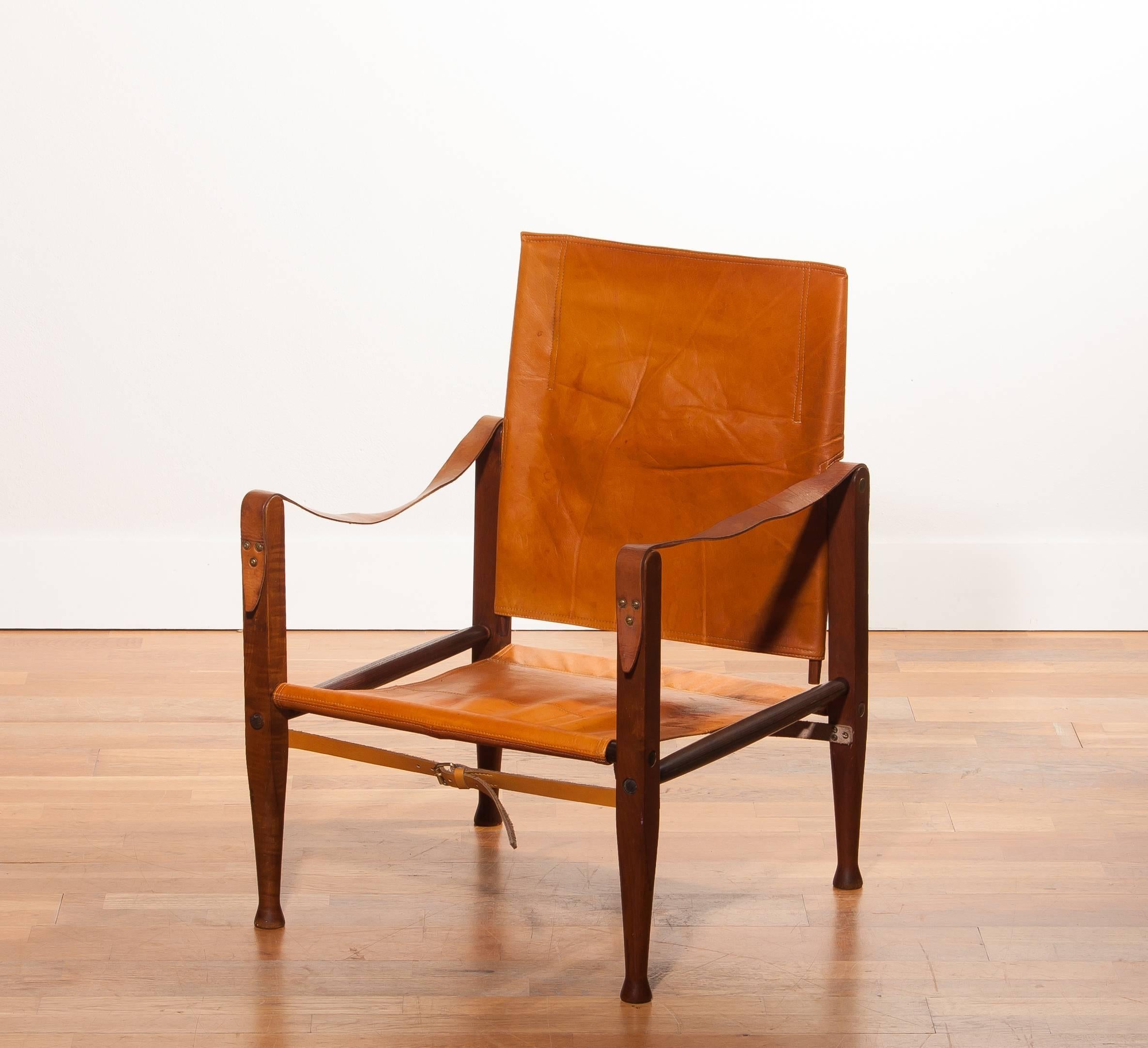 1930s, a Pair of Kaare Klint Safari Chairs for Rud, Rasmussen 2