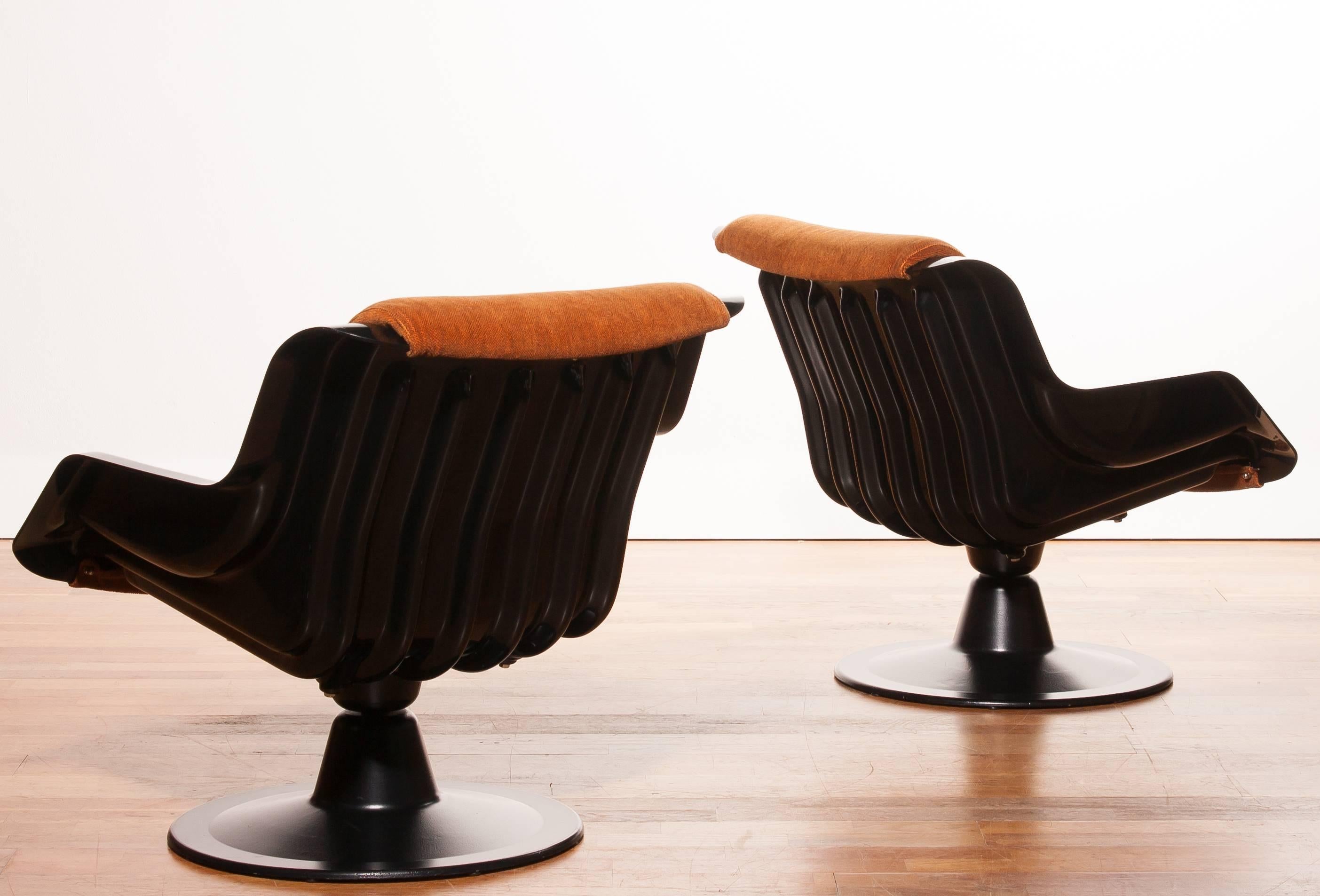 1960s, Yrjö Kukkapuro Set Chairs Model 3814-1KF In Excellent Condition In Silvolde, Gelderland
